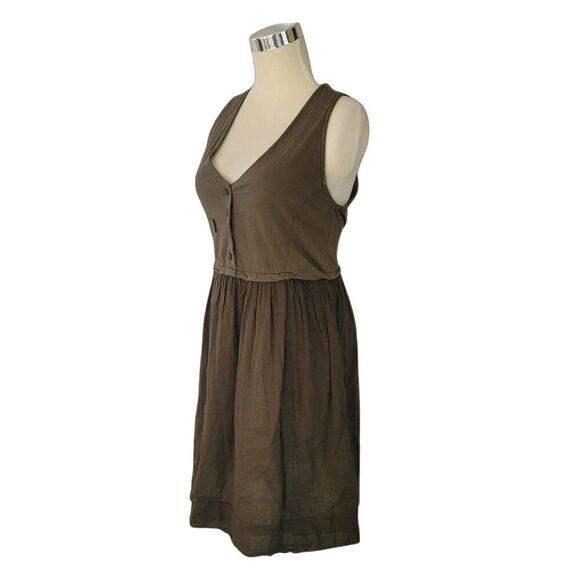 LAmade  Racerback Button Front Green Olive Dress Size S - Picture 3 of 10